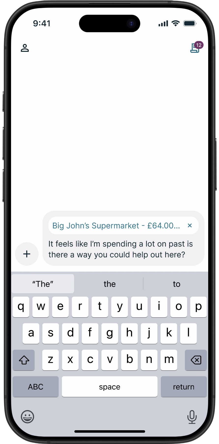 Carrying a purchase into chat