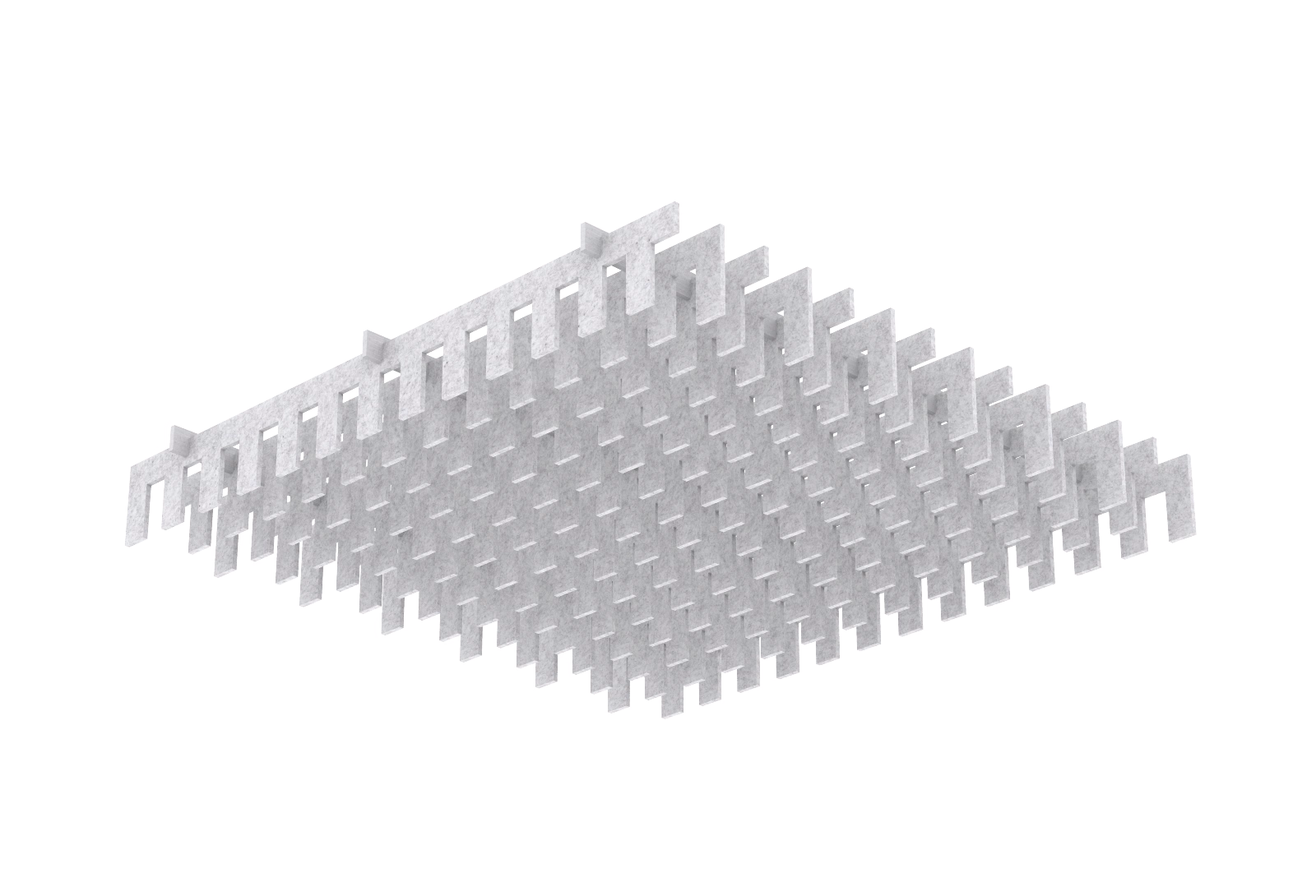 Circular suspended acoustic form